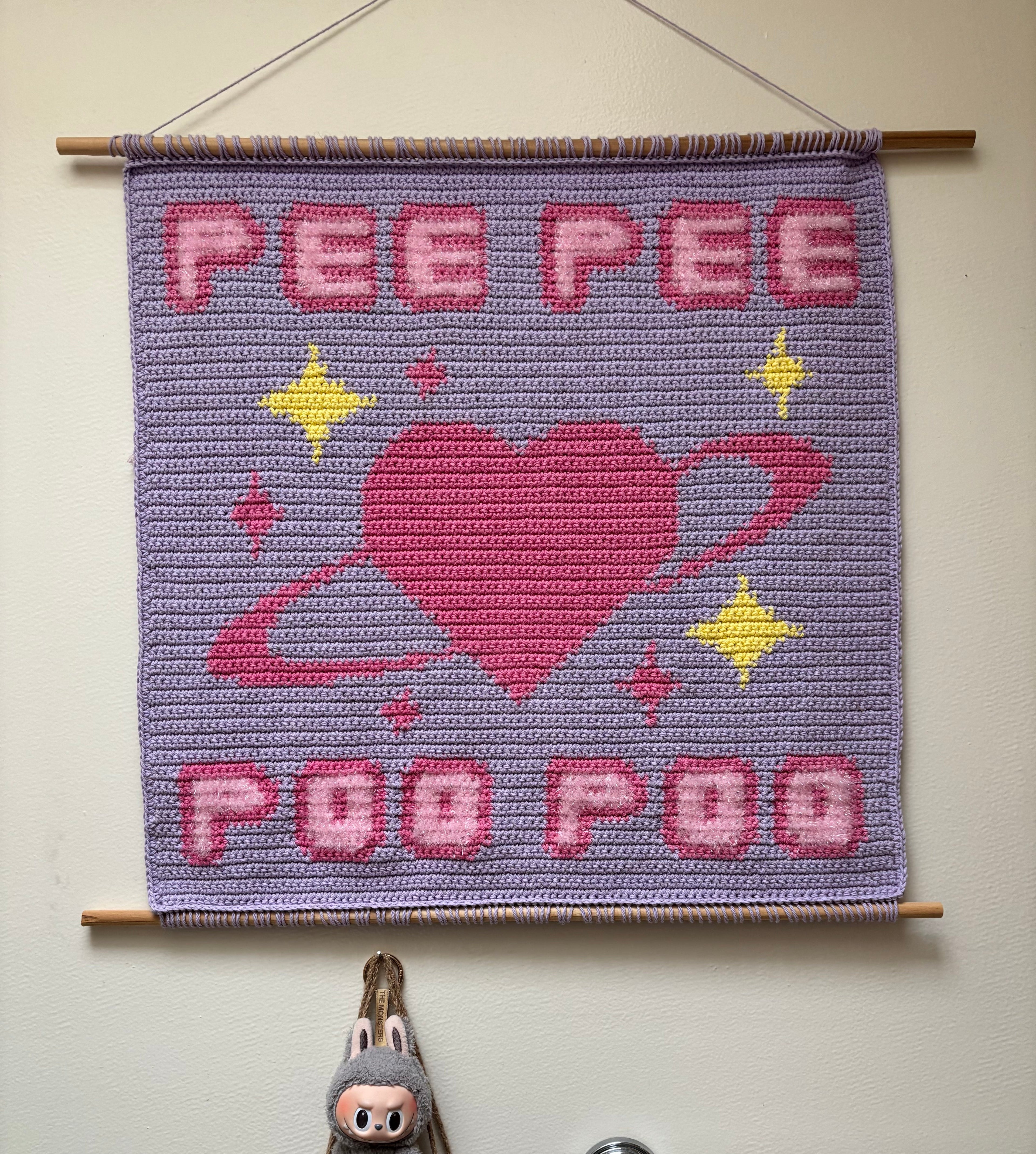 PeePee PooPoo Tapestry Pattern